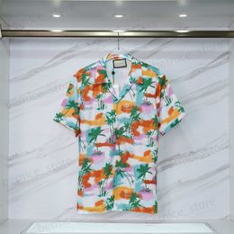 Men's Casual Shirts Designer Shirt Mens Button Up Shirts print bowling shirt Hawaii Floral Casual Shirts Men Dress Hawaiian t-shirt T230504