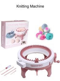 Knitting 22/40 Needles Smart Weaving Machine Sweater Scarf Hat Gloves Socks Knitting Round Double Knit Loom Kit for Adults Kids Gifts
