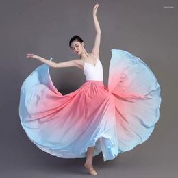 Stage Wear 360/540/720 Degree Flamenco Dance Performer Gradient Skirts For Women Performance Classical Practicing Skirt