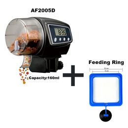 Tanks Adjustable Automatic Fish Feeder for Aquarium Fish Tank Digital LCD Auto Feeders with Timer Pet Feeding