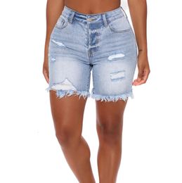 Women's Shorts Summer Casual Women's Denim Shorts Tight Streetwear Ripped Jeans Classic Fashion Blue Vintage Shorts Jeans Feminino 230504