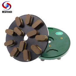 Polijstpads RIJILEI 8Inch Diamond Resin Bond Grinding Plate 200mm Diamond Grinding Discs Polishing Pad For Marble Granite Ceramic Tile YG34