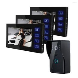 Video Door Phones SYSD Phone 7 Inch Intercom System Home Security Kit Infrared Ninght Vision Camera With Unlock
