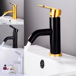 Bathroom Sink Faucets 4 Colours Space Aluminium Basin Faucet Hand Wash And Cold Water Tap