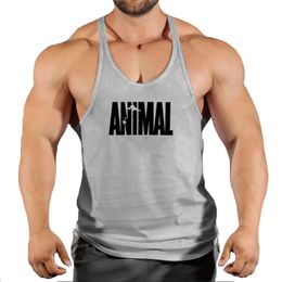 Mens Tank Tops Brand Animal Gym Top Men Fitness Clothing Bodybuilding Summer for Male Sleeveless Vest Shirt 230504
