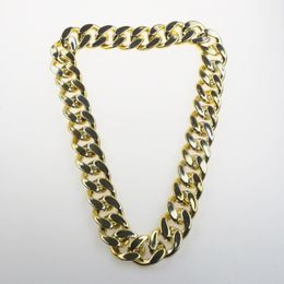 All-match Necklace Hip Hop Daikin Chain Nightclub Bar Performance Necklace Ccb Acrylic Necklace Cuban Link Chain Spot