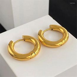 Hoop Earrings 2023 Fashionable Geometric Ear Ring Buckle Metal Titanium Steel Pendant Accessories Gift