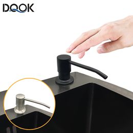 Liquid Soap Dispenser Kitchen Sink Black ABS Detergent Lotion s Stainless Steel 230504