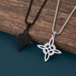 Pendant Necklaces Good Luck Protections Necklace Witchcraft Irish Celtic-Knot Clavicle