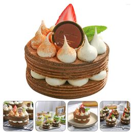 Party Decoration Artificial Cake Decorations Model Simulation Cakes Household Prop Fake Birthday Cakey Chocolate