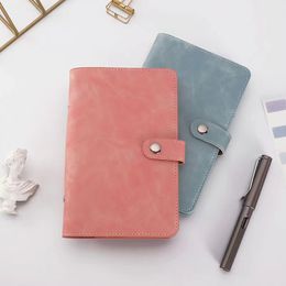 A6 Empty Notebook Binder notepads Loose Leaf Notebooks without Paper PU Leather Cover File Folder Spiral Planners Scrapbook
