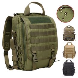 Outdoor Bags Molle Military Laptop Bag Military Tactical Backpack Waterproof Hiking Sport Travel Bag Outdoor Trekking Camping Army Backpack 230504