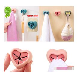 Hooks Rails Towel Plug Holder Punch Sil Bathroom Organizer Hook Wall Adhesive Rack Wash Cloth Clip Mtipurpose Drop Delivery Home G Dhlt9