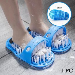 Scrubbers Plastic Bath Shower Feet Massage Slippers Bath Shoes Brush Pumice Stone Foot Scrubber Spa Shower Remove Dead Skin Foot Care Tool