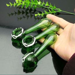 Smoking Pipes Aeecssories Glass Hookahs Bongs Green snake shaped glass pipe