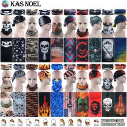 100pcs lot Whole Mixed Styles 100% Polyester UV Protection Face Mask Neck Gaiter Tubular Headwear Multifunctional Seamless Spo253E