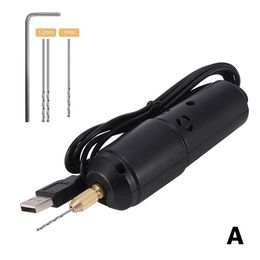 Sliper Mini Electric Drill W/ USB Cable Power 5V For Wood Plastic Paper Board Jewellery Drilling Tools Accessories