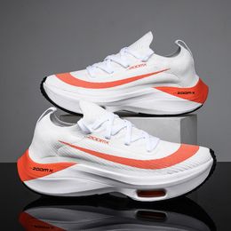 Dress Shoes Unisex Fashion Mens Sneakers Lace Up Round Toe Cushioning Running for Woman Trainer Race Breathable Couple Tenis Shose 230503