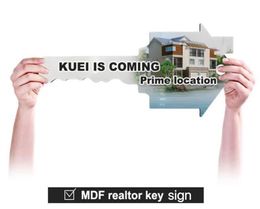 Sublimation Blank MDF House Realtor Key Sign Single Side Sublimation Real Estate Sold Sign Sublimation Wood Decor Closing Gift Homeowner Realtor
