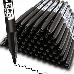 Markers 6 PcsSet Permanent Pen Fine Point Waterproof Ink Thin Nib Crude Black Blue Red 15mm Colour Pens 230503