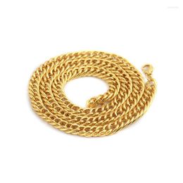 Link Bracelets 8mm Wide 24inches Hip Hop Round Cuban Miami Chain Necklaces For Men Rapper Jewelry Gold Silver Color Black Drop