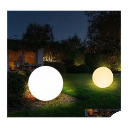 Lawn Lamps Outdoor Garden Light Ball Led Lights Lamp Landscape Decoration Lighting Waterproof Swimming Pool Floating Drop Delivery Dhjkv