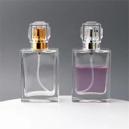 Quality 30ML square glass perfume bottle cosmetic empty bottle dispensing nozzle spray bottles opp package