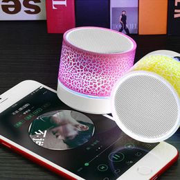 Portable Speakers Bluetooth Speaker Wireless Speaker Colorful LED Card USB Subwoofer Portable Music Sound Column For Phone