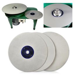 Polijstpads LETAOSK High Quality 6" Lapidary Grinding Polishing Wheel Disk Grit 500/1200/3000 Diamond Coated Flat Lap Tool