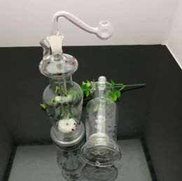 Smoking Pipes Aeecssories Glass Hookahs Bongs Colorful Dot Sand Core Filter Vase Glass Water Smoke Bottle