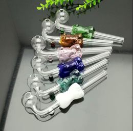 Smoking Pipes Aeecssories Glass Hookahs Bongs Hot selling middle colored beauty long glass curved pot