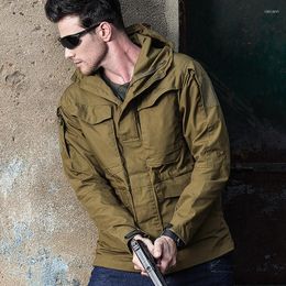 Hunting Jackets Outdoors Men's Military M65 Tactical Windbreaker Wear-resisting Windproof Coat Climbing Hiking Training Male