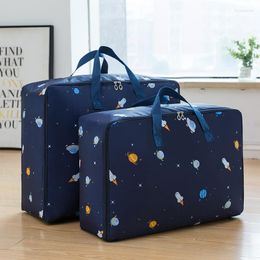 Storage Bags Thickened And Enlarged Travel Moving Bag Clothes Luggage Cotton Quilt Extra Large Waterproof Oxford