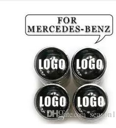 Car Styling auto sticker Tyre Valve Caps for Benz Safety Wheel Tyre Air Valve Stem Cover for Mercedes-Benz Audi Sline