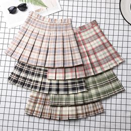 Skirts Pleated Skirt Summer Womens Clothing Spring Fashion Korean Preppy Style School Girl Uniform Harajuku Aline Mini Skirts 230504