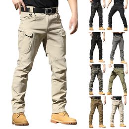 Men's Pants Fashion Military Cargo Pants Men Loose Baggy Tactical Trousers Outdoor Casual Cotton Cargo Pants Men Multi Pockets Big Size 230504