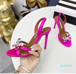 2023 sandal show high 10cm crystal diamond elegan delicate and fashionable high -end quality factory shoes