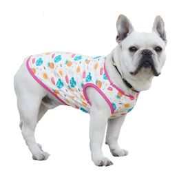 Dog Apparel Pug Dog Vest French Bulldog Clothes Summer Pet Clothing Frenchies Dog Costume Shirt Apparel Drop Pet Products Outfit 230504