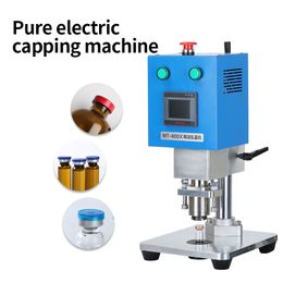 2023 New Electric 80DX Capping Machine Oral Liquid Glass Bottles Cover Rolling Device for 13-20MM Bottle Capper Free Shipping