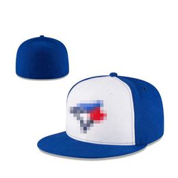 Blue Jays- Baseball Caps Gorras Bones For Men Women Sports Hip Hop Cap Full Closed Fitted Hats Gift EE