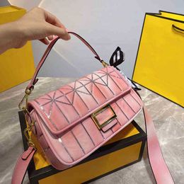 Shoulder Bags Designer Handbag Women Totes messenger bags Fashion Gradient Wide Strap Sequins Beach Crossbody Bags Purses 220722