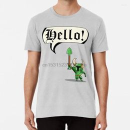 Men's T Shirts Hello! Shirt Shovel Knight Game Grumps Yacht Club Hello