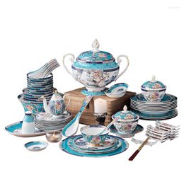Dinnerware Sets The Manufacturer Directly Sells High-end Bone China Bowls And Plates Tableware Ceramic Combined Gift Boxes Gifts
