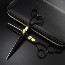 Professional Japan Steel 7 Inch Pet Dog Grooming Hair Scissors Set Cutting Barber Thinning Shears Hairdressing