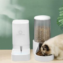 Feeding Cat Automatic Feeder Large Capacity Dog Drinker Feeding Food Rice Bowl Anti Overturning Oversized Water Dispenser Pet Feeder