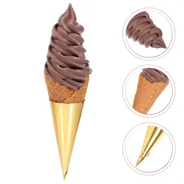 Party Decoration Childrens Tylonal Simulation Ice Cream Cone Faux Dessert Toy Prop Realistic