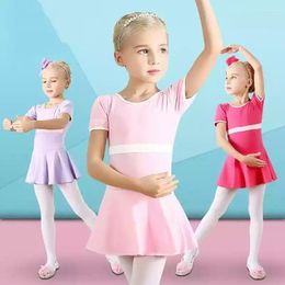 Stage Wear Cotton Purple Pink Red Blue Child Tank Ballet Leotard Dance Costumes Kid Clothes Children Girls