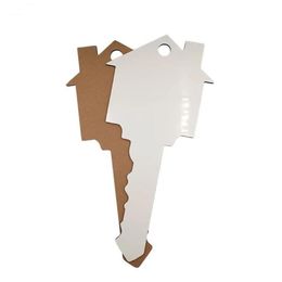 Sublimation Blank MDF House Realtor Key Sign Single Side Sublimation Real Estate Sold Sign Sublimation Wood Decor Closing Gift Homeowner Realtor 001