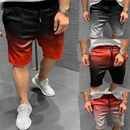 Men's Shorts Men New gradient Shorts Loose Short Trousers Fitness Bodybuilding Jogger Mens Casual Gyms exercise Cool durable Sweatpants Z0504