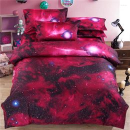 Bedding Sets 3D Bedclothes Galaxy Set Duvet Cover Bed Sheet With Pillowcase Linen Universe Outer Space Comforter